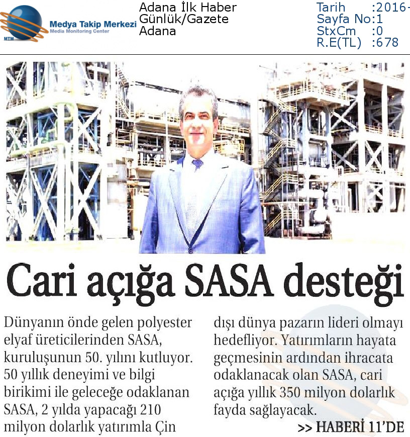 Blog yazısı Cari açığa SASA desteğiiçin resim